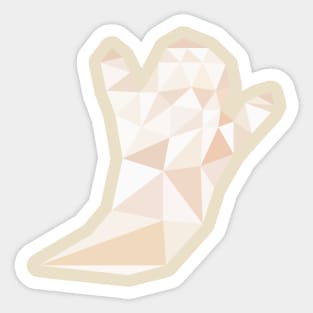 Low Poly Ghost Sticker